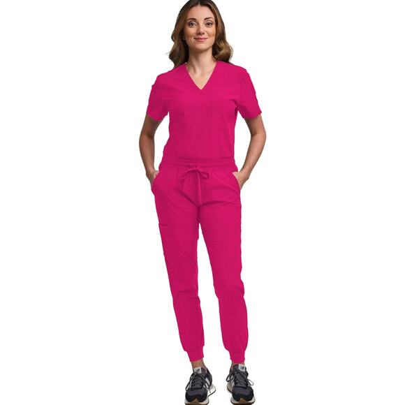 Niaahinn Scrub Suit Set Shirt+jogger– Hot Pink (Size Small) – NWT - Picture 1 of 13
